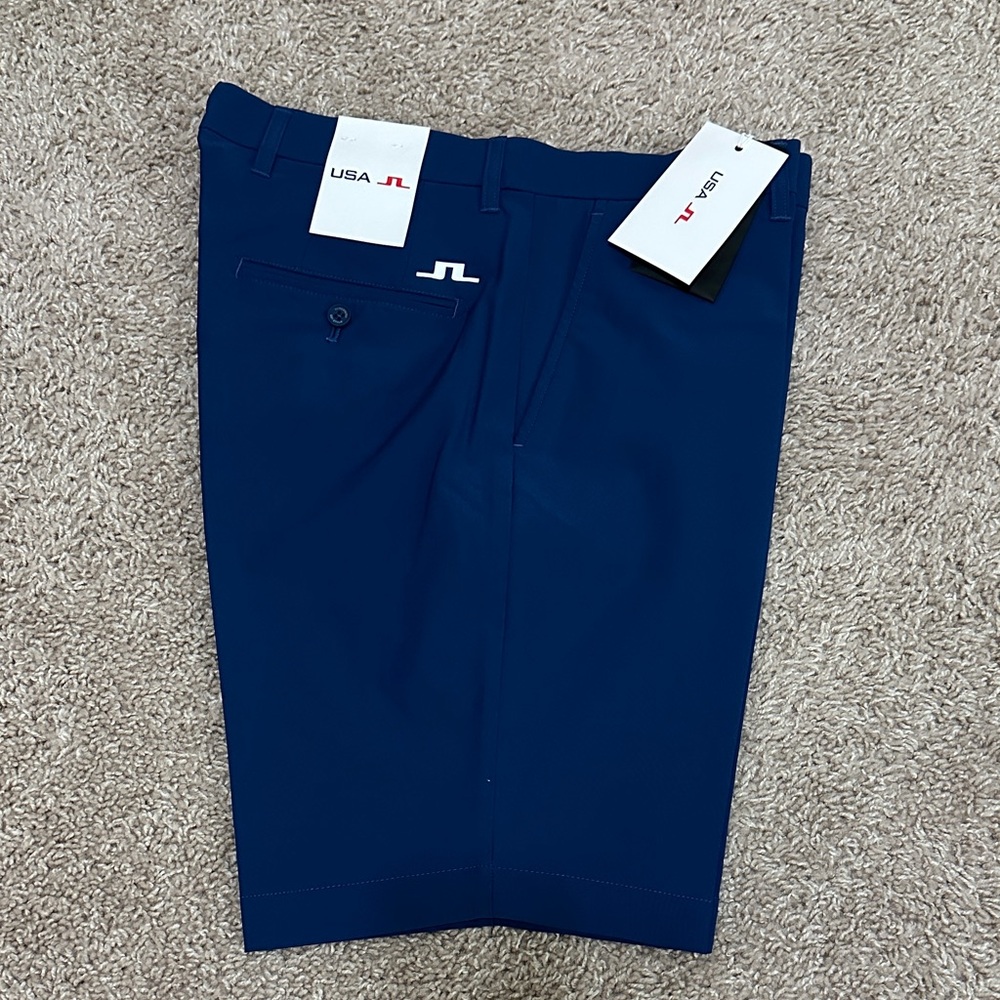J.Lindeberg Men's Blue Golf Shorts